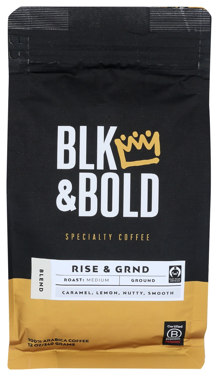 Picture of BLK & Bold KHRM00389164 12 oz Rise Grind Medium Roast Blend Coffee