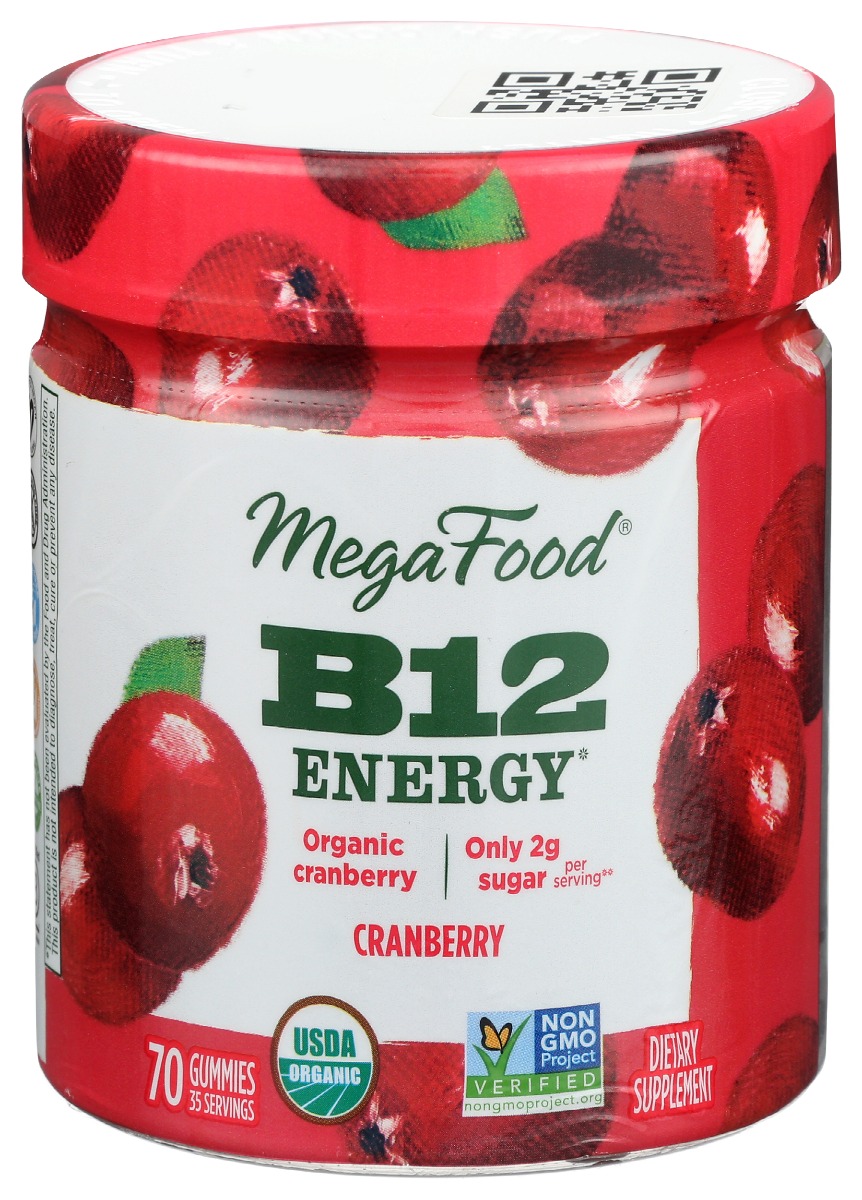 Picture of Megafood KHRM00389281 B12 Energy Cranberry Gummie&#44; 70 Piece