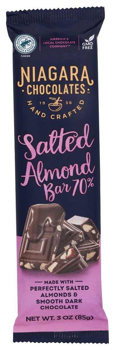 Picture of Niagara KHCH00397134 3 oz Dark Chocolate Salted Almond Bar