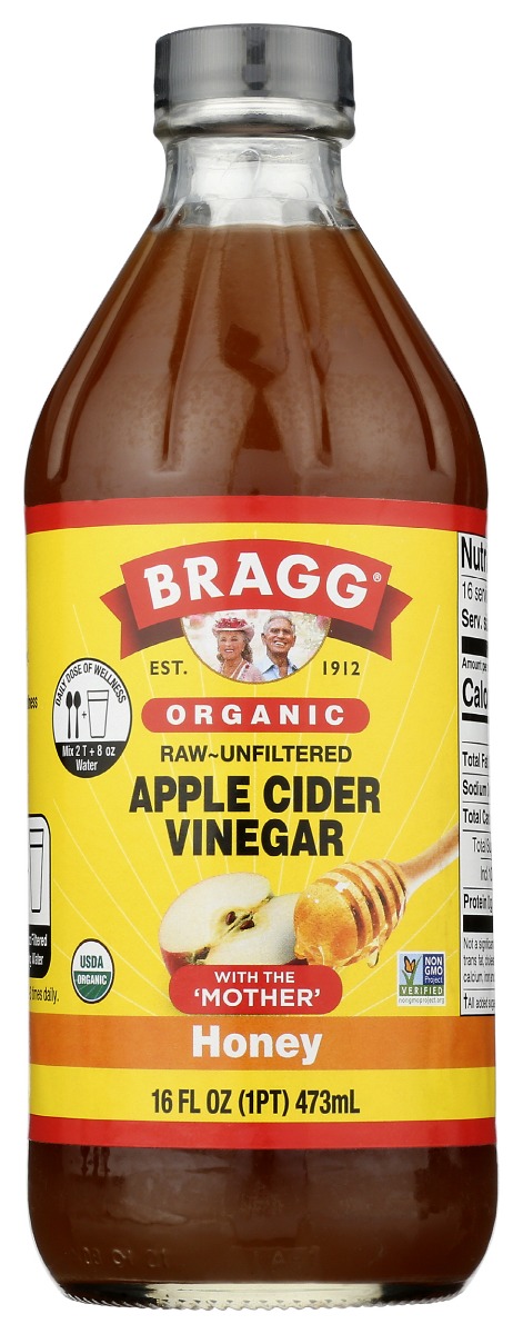 Picture of Bragg KHRM00323306 16 oz Organic Honey Apple Cider Vinegar