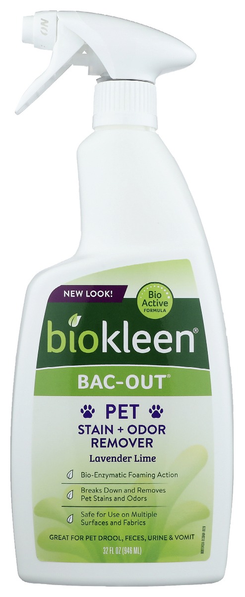 Picture of Biokleen KHCH00400346 32 fl oz Lavender Lime Bac-Out Pet Stain & Odor Remover Foaming Spray