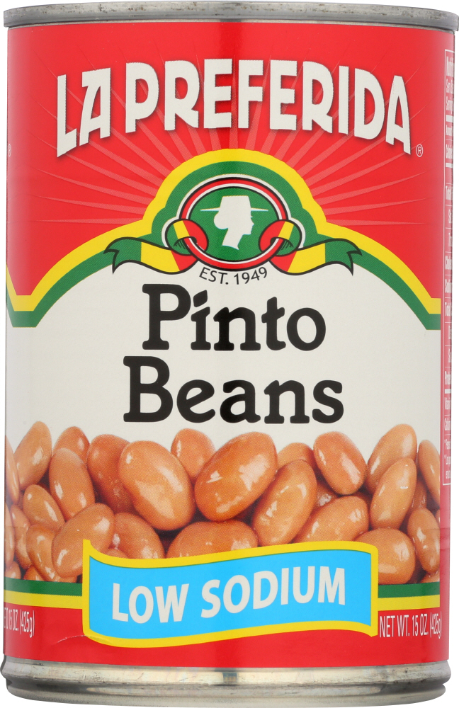 Picture of La Preferida KHLV00099823 15 oz Low Sodium Pinto Beans