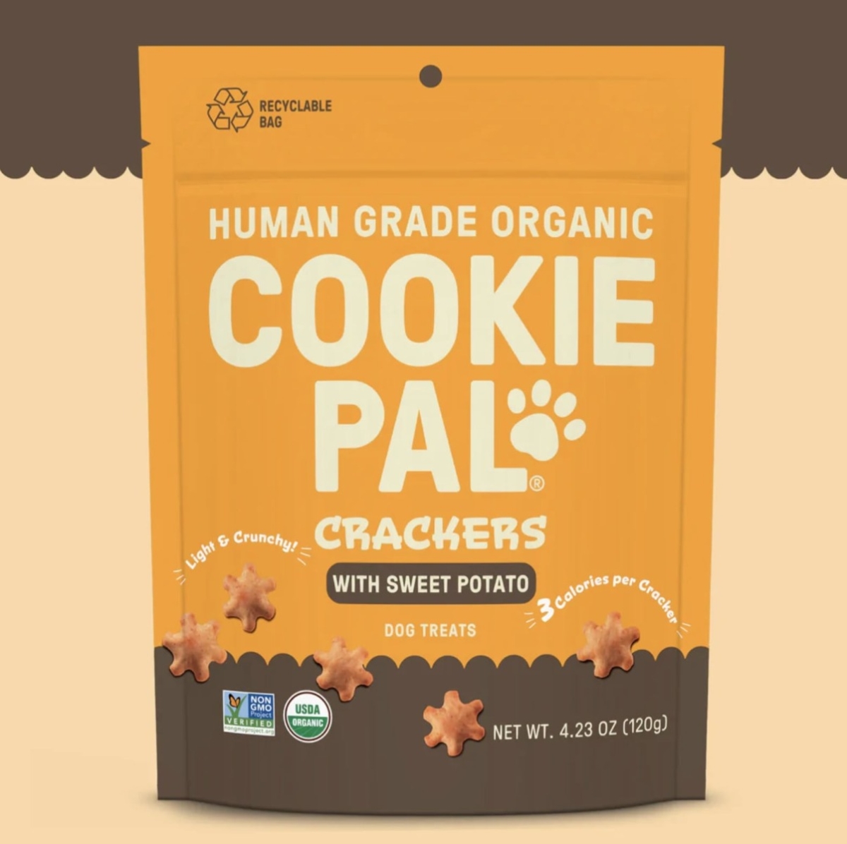 Picture of Cookie Pal KHRM00403958 4 oz Organic Sweet Potato Cracker