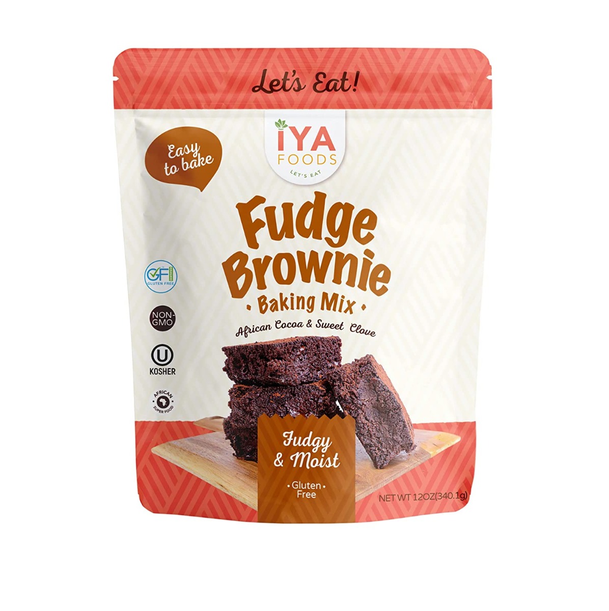 Picture of Iya Foods KHRM00395595 12 oz Fudge Brownie Baking Mix