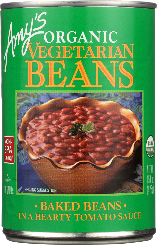 Picture of Amys KHLV00679670 15 oz Baked Vegetarian Gluten Free Organic Bean