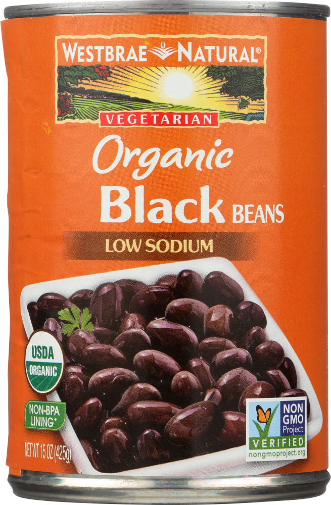 Picture of Westbrae KHFM00935585 15 oz Vegetarian Organic Black Beans