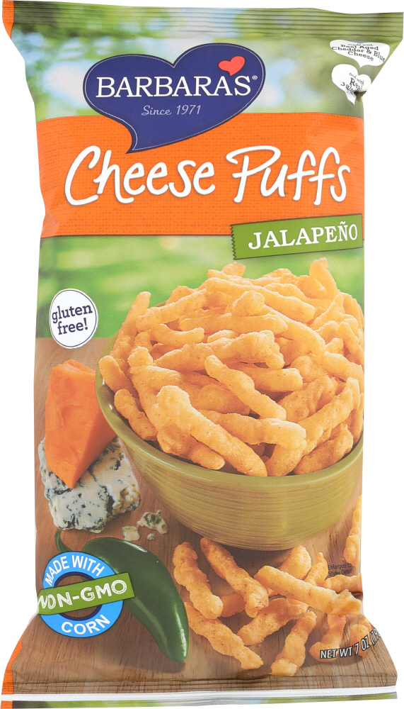 Picture of Barbaras KHFM00077073 7 oz Cheese Puffs Jalapeno Chips