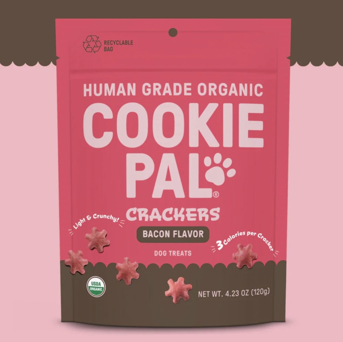 Picture of Cookie Pal KHRM00403957 4 oz Organic Bacon Flavor Cracker