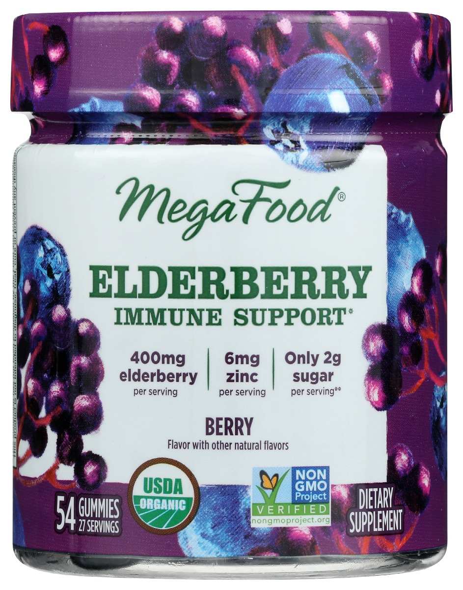 Picture of Megafood KHRM00389218 Elderberry Immune Support Gummy - 54 Piece