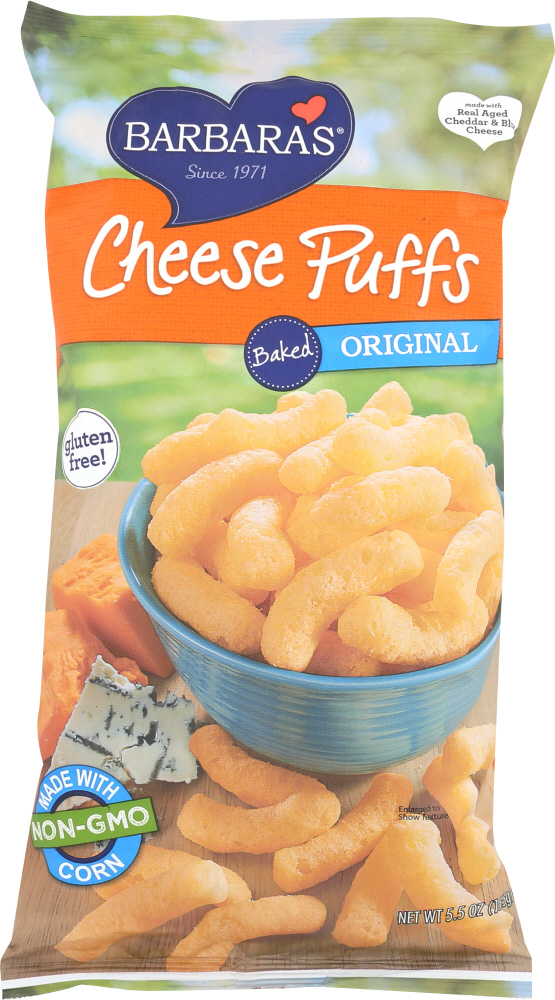 Picture of Barbaras KHFM00077230 5.5 oz Original Puffs Baked Cheese
