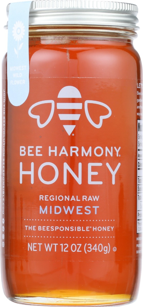 Picture of Bee Harmony KHRM00327524 12 oz Regional Midwest Honey