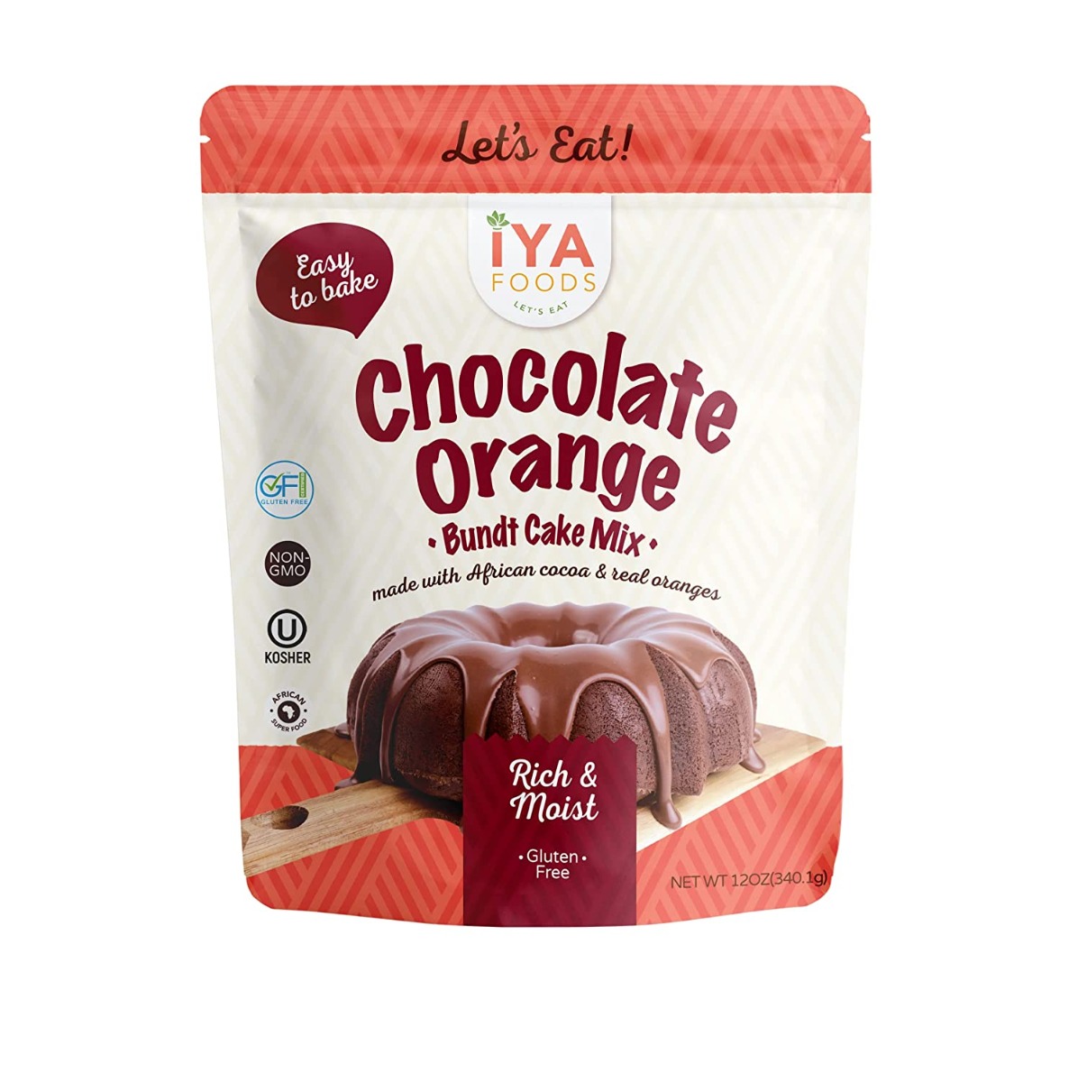 Picture of Iya Foods KHRM00395585 12 oz Chocolate Orange Bundt Cake Mix
