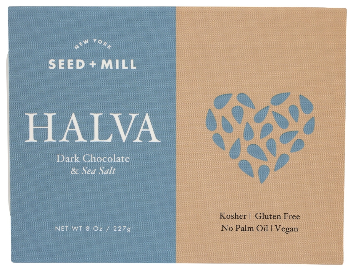 Picture of Seed & Mill KHCH00368450 8 oz Sea Salt Dark Chocolate Halva