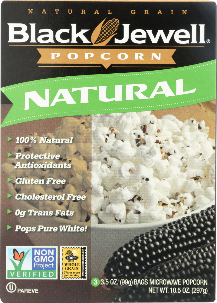 Picture of Black Jewell KHFM00035370 10.5 oz Natural 3 Bags Microwave Popcorn