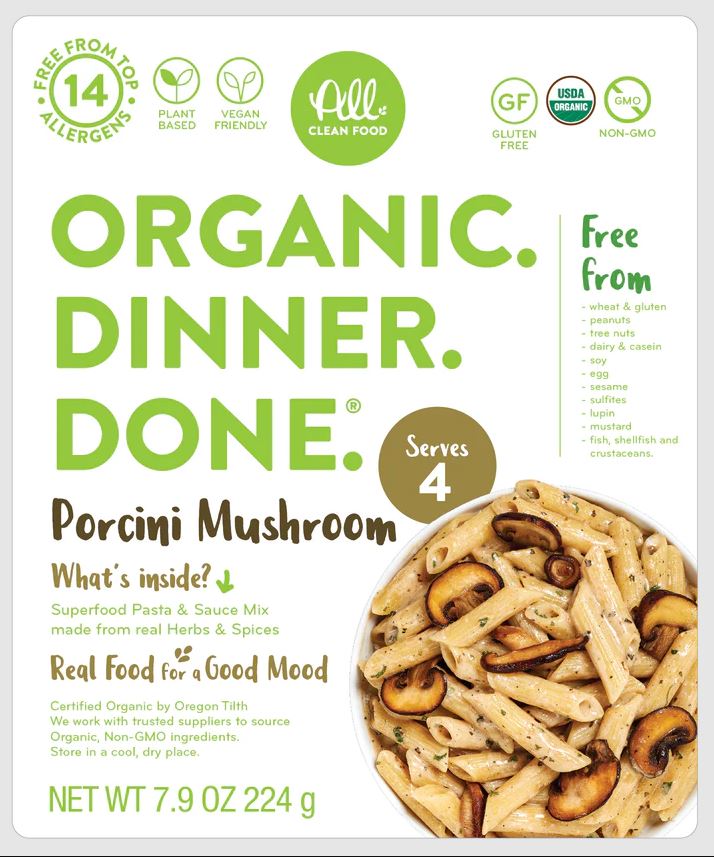 Picture of All Clean Food KHRM00389564 7.5 oz Organic Porcini Mushroom Pasta