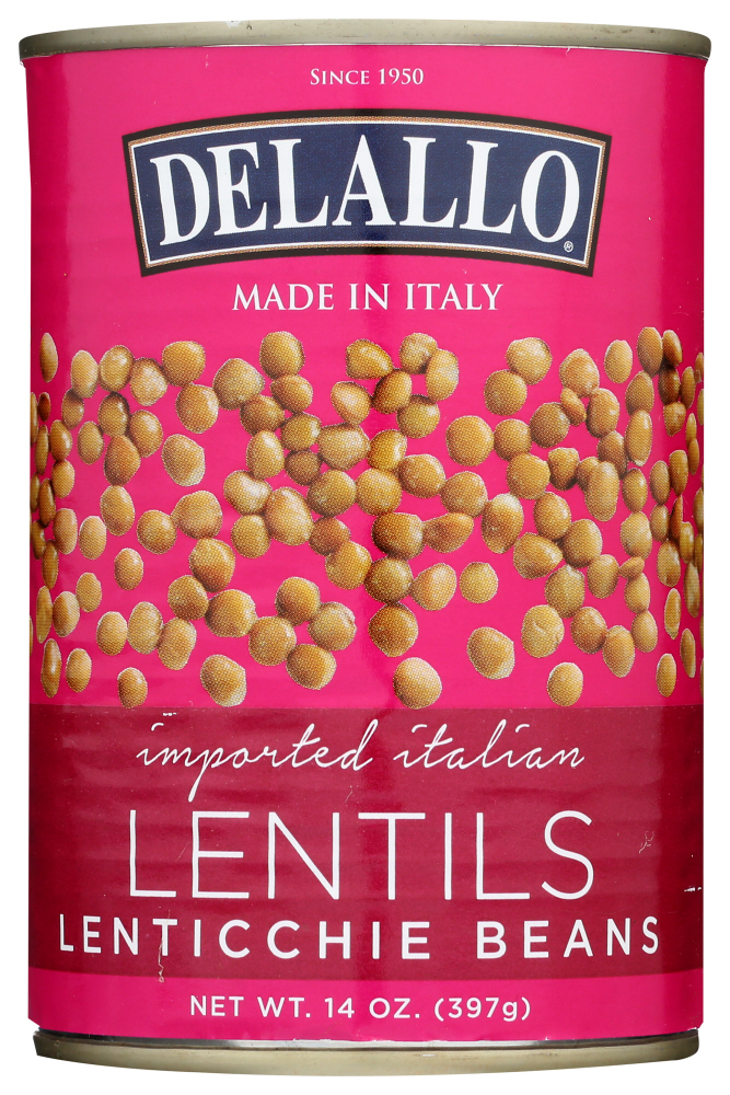 Picture of Delallo KHCH00021110 14 oz Organic Lentil Beans