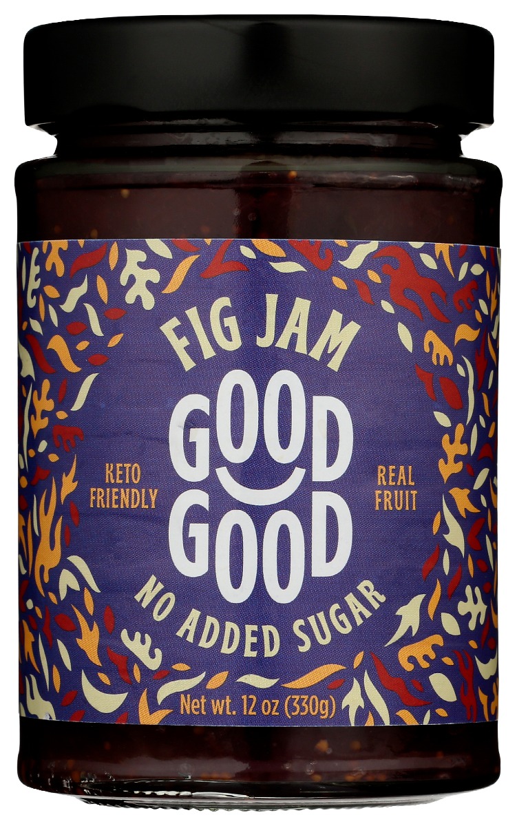 Picture of Good Good KHRM00397546 12 oz Keto Friendly No Added Sugar Fig Jam