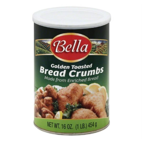 Picture of Bella KHRM00037717 16 oz Golden Toasted Bread Crumbs Made From Enriched Bread
