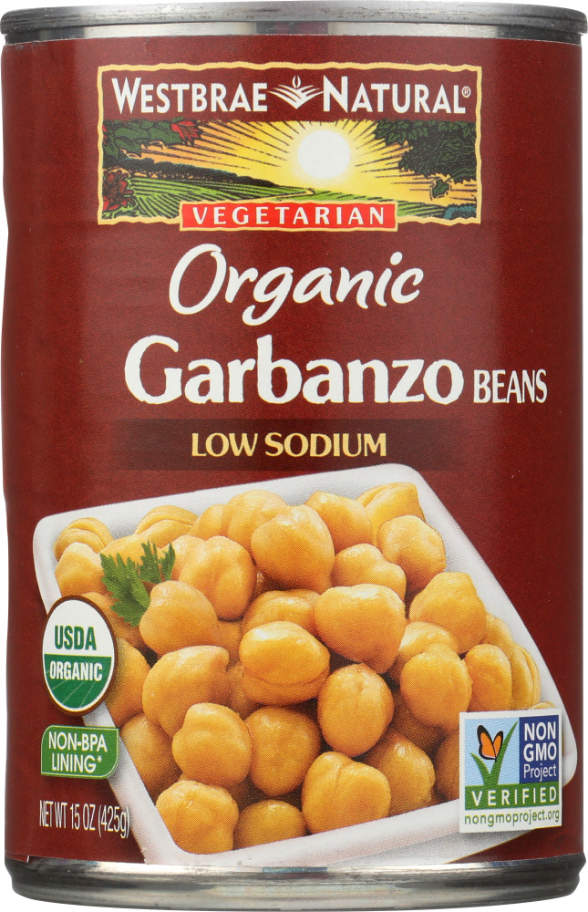 Picture of Westbrae KHFM00935569 15 oz Vegetarian Organic Garbanzo Beans
