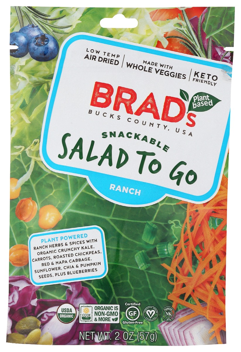 Picture of Brads Plant Based KHCH00380602 2 oz Salad to Go Ranch