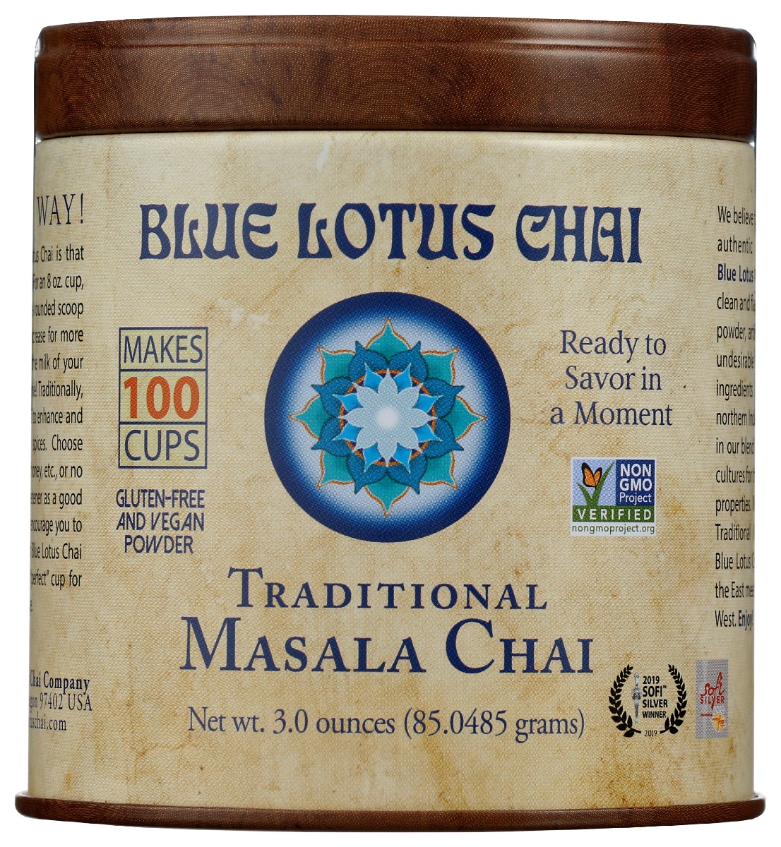 Picture of Blue Lotus Chai KHRM00407090 3 oz Traditional Masala Chai