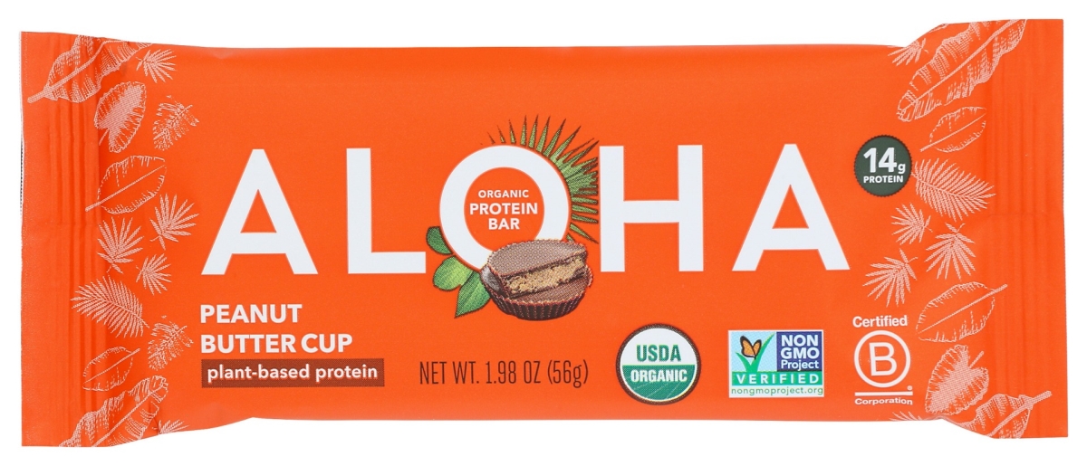 Picture of Aloha KHCH00389764 1.98 oz Organic Peanut Butter Cup Protein Bar