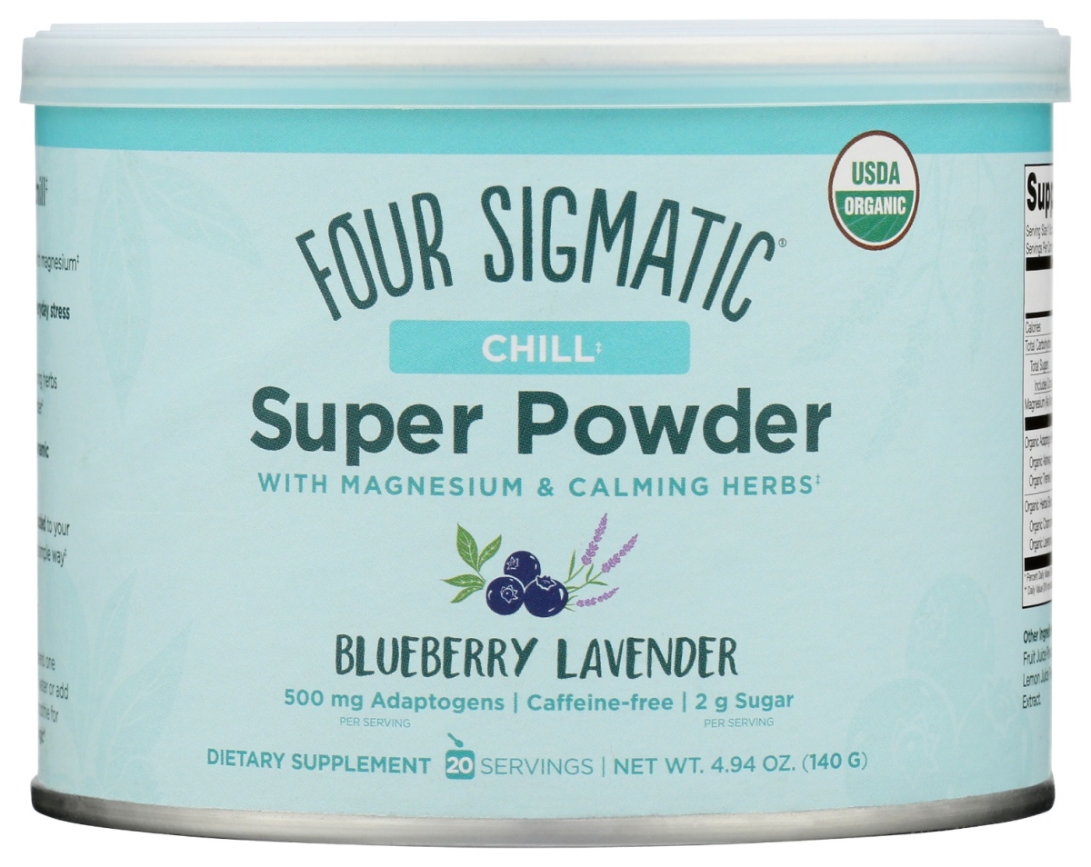 Picture of Four Sigmatic KHCH02200694 4.94 oz Chill Super Blueberry Lavender Powder