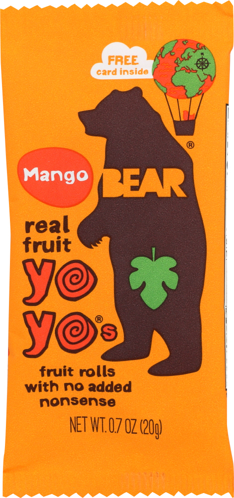 Picture of Bear Yoyo KHFM00306772 Mango Fruit Rolls Single - 0.7 oz