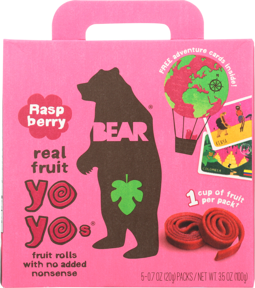 Picture of Bear Yoyo KHFM00306769 Raspberry Fruit Rolls - 3.5 oz