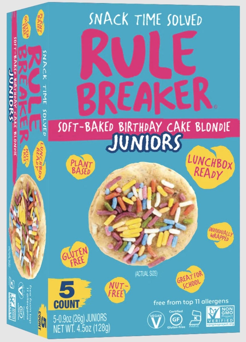 Picture of Rule Breaker Snacks KHRM00406277 4.5 oz Chickpea Birthday Cake Cookies