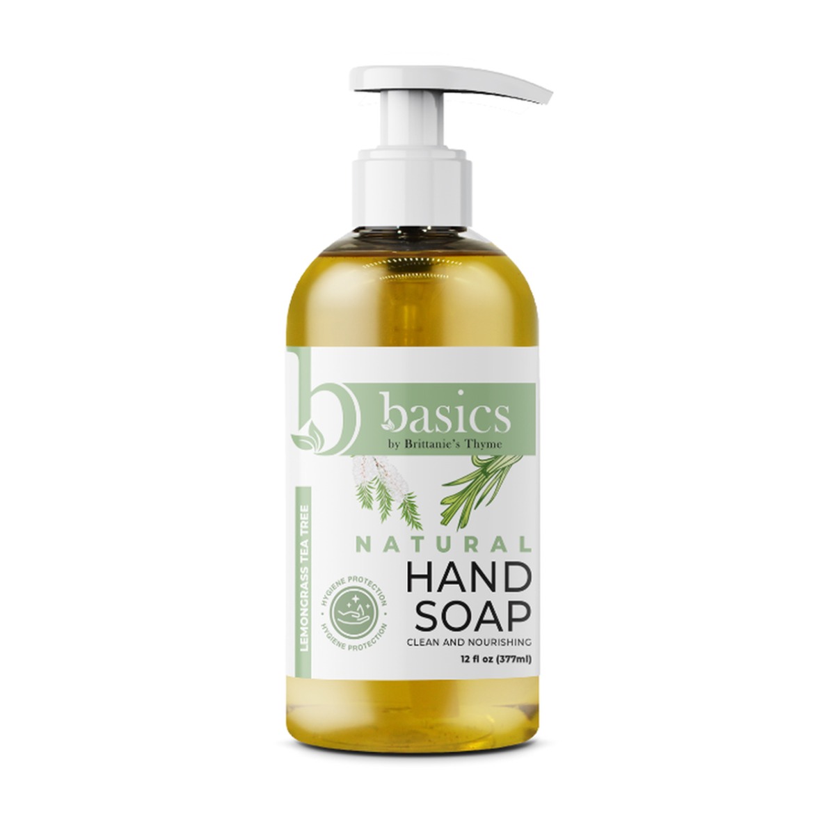 Picture of Brittanies Thyme KHCH00394303 12 oz Lemongrass Tea Tree Natural Hand Soap
