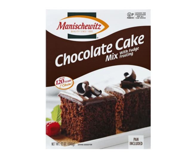 Picture of Manischewitz KHRM00068278 12 oz Chocolate Cake Mix with Fudge Frosting