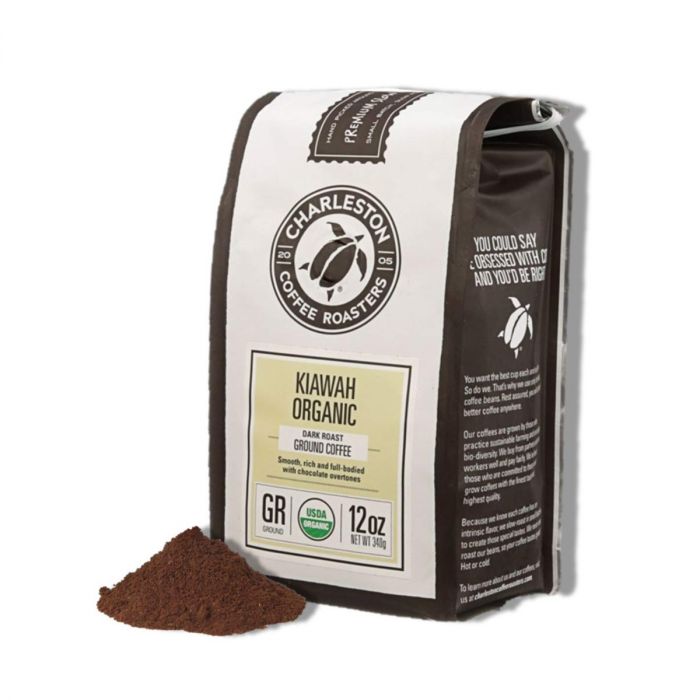 Picture of Charleston Coffee Roasters KHRM00091188 12 oz Kiawah Organic Dark Roast Ground Coffee