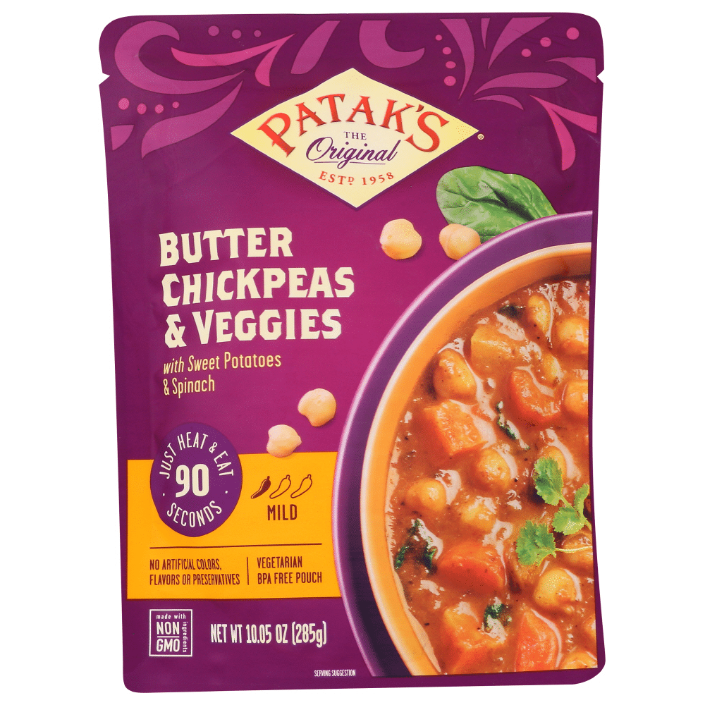Picture of Pataks KHRM00358789 10.05 oz RTE Butter Chickpea Meal