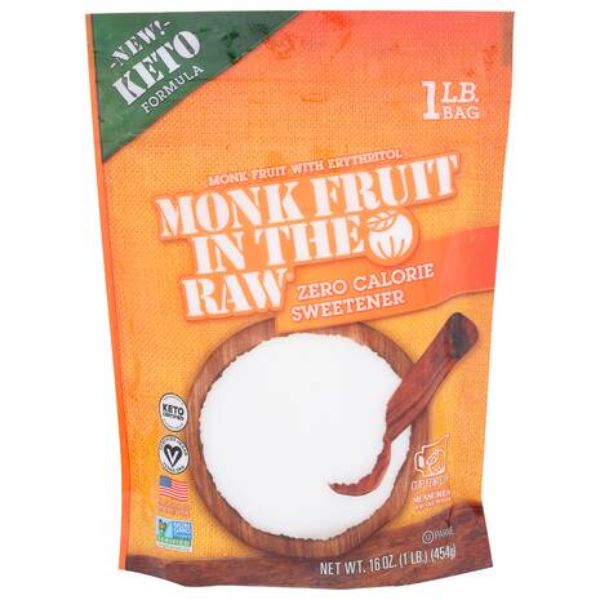 Picture of In The Raw KHRM00368482 16 oz Monk Fruit Keto Bakers Bag Sweetener