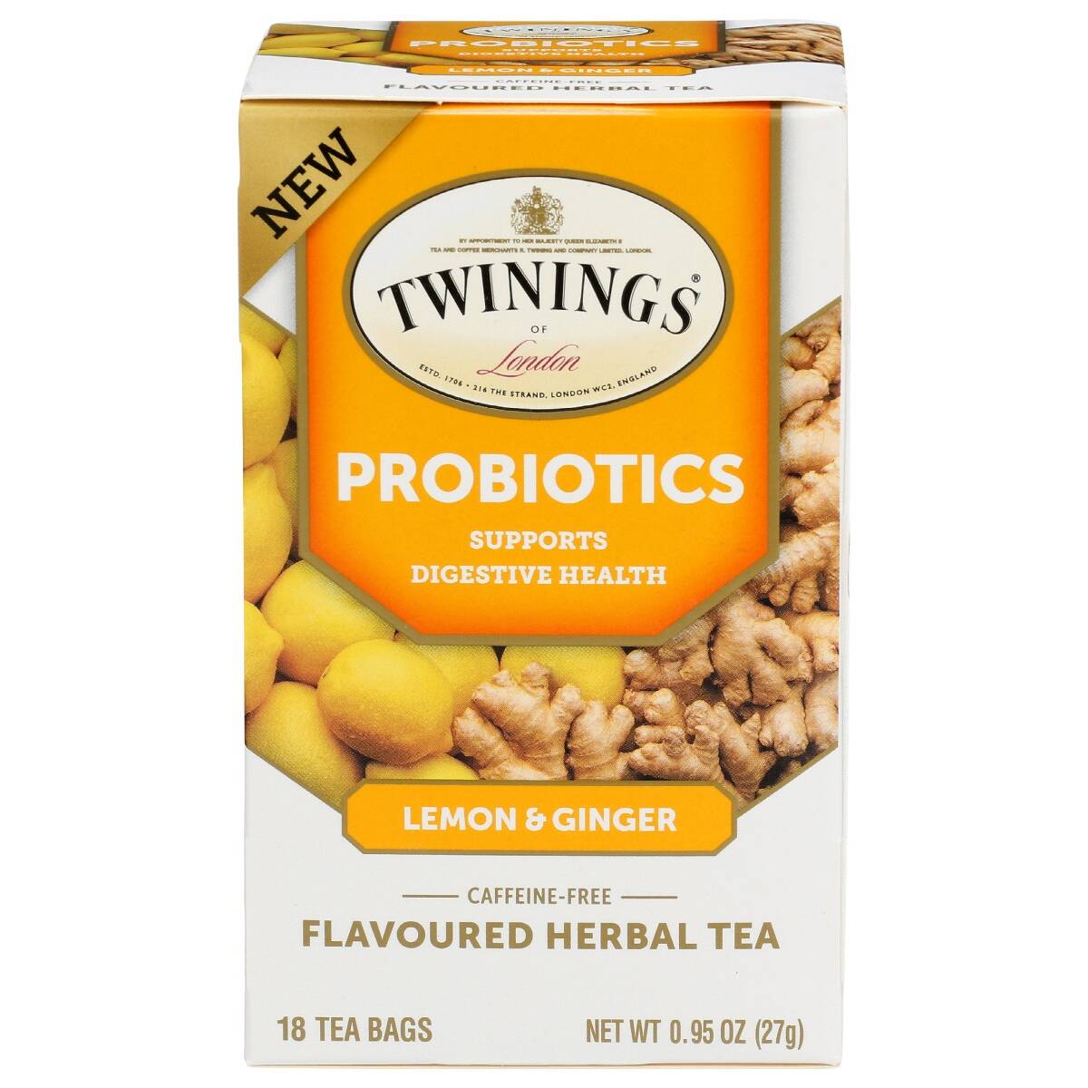 UPC 070177229245 - Twinings Probiotics+ Lemon & Ginger Herbal Tea Bags ...