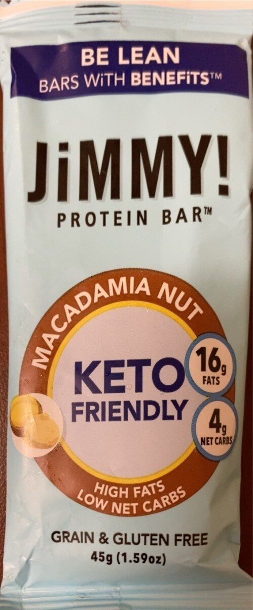 Picture of Jimmybar KHRM00381882 1.59 oz Keto Macadamia Nut Crunch Clean Protein Bar