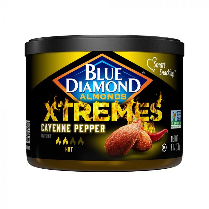 Picture of Blue Diamond KHRM00382470 6 oz Xtremes Cayenne Pepper Hot Almonds