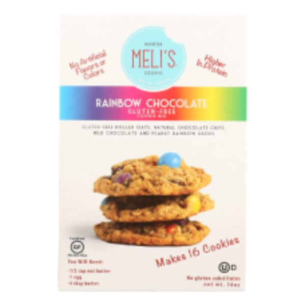 Picture of Melis Cookies KHRM00383948 16 oz Rainbow Chocolate Cookie Mix