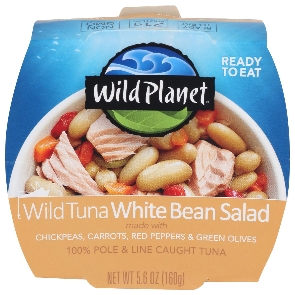 Picture of Wild Planet KHRM00384251 5.6 oz Wild Tuna White Bean Salad Ready to Eat Meal