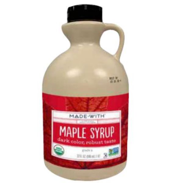 Picture of Made With KHRM00389518 32 oz Organic Maple Amber Robust Syrup