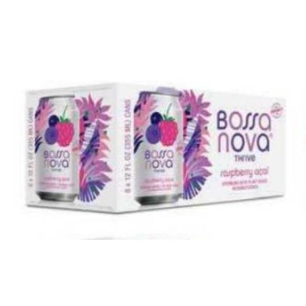 Picture of Bossa Nova KHRM00398231 96 fl oz Raspberry Acai Sparkling Water - Pack of 8