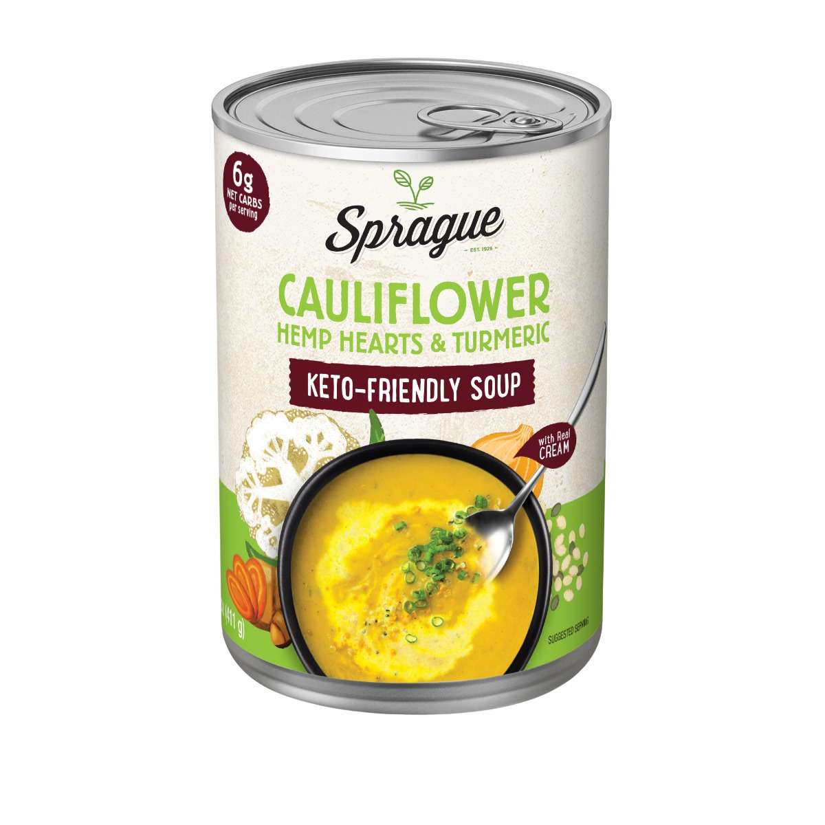 Picture of Sprague KHRM00399992 14.5 oz Cauliflower Hemp Heart Turmeric Soup