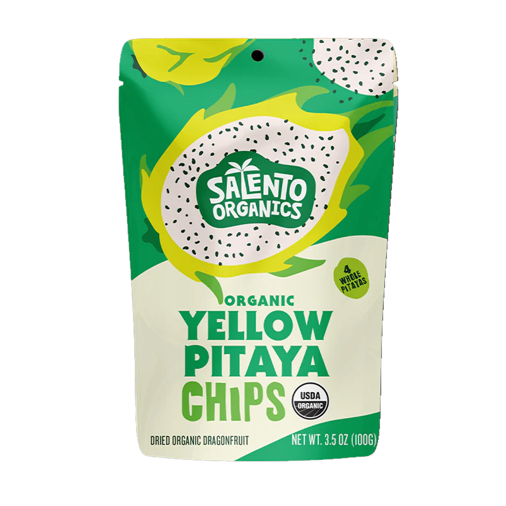 Picture of Solento Organics KHCH02201853 3.5 oz Organic Yellow Pitaya Chips