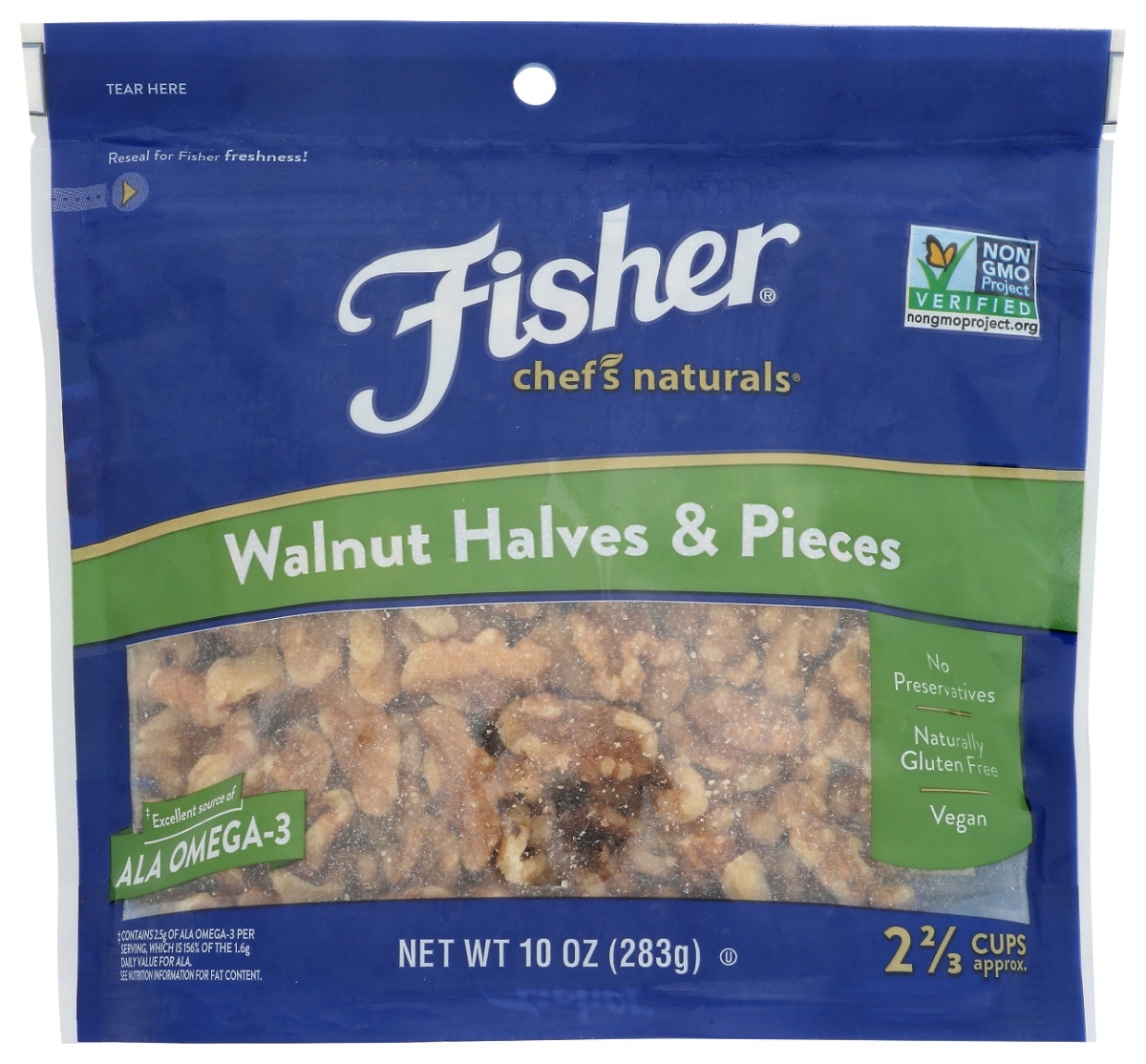Picture of Fisher KHCH00399927 10 oz Halves & Pieces Walnut