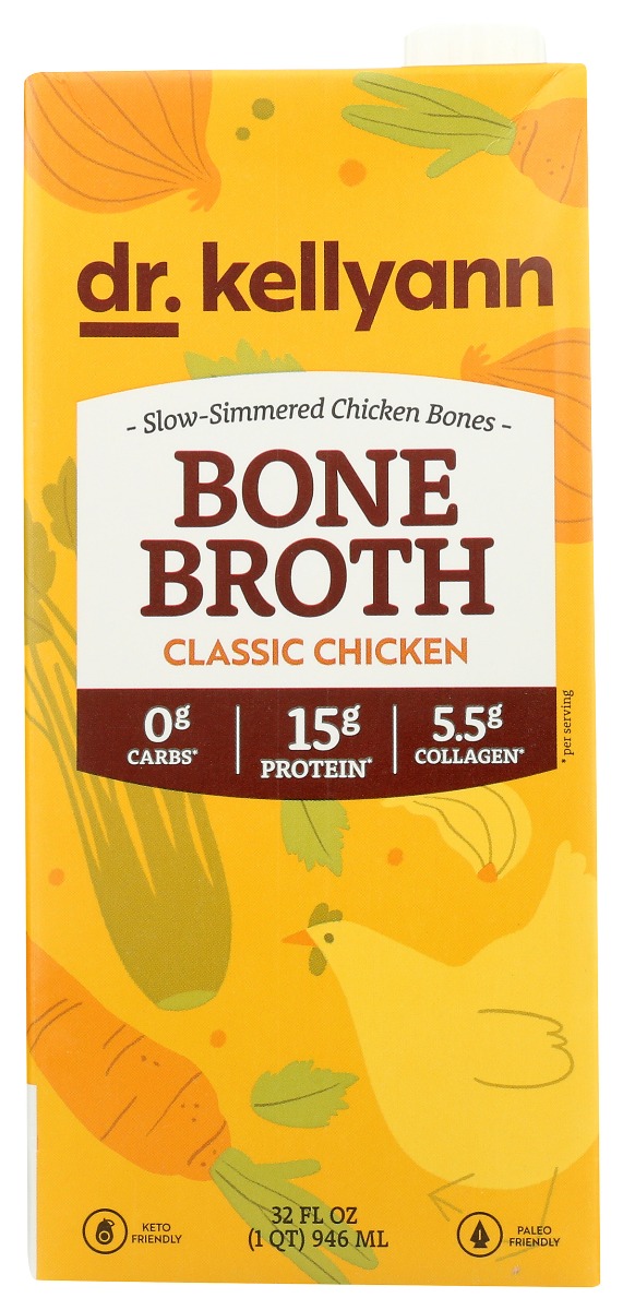 Picture of Dr. Kellyann KHRM00403966 32 oz Classic Chicken Bone Broth Soup