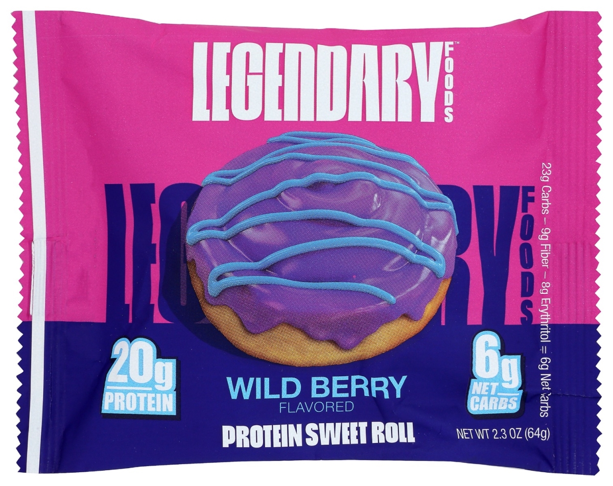 Picture of Legendary Foods KHRM02203668 Protein Wild Berry Sweet Rolls Snacks - 2.3 oz