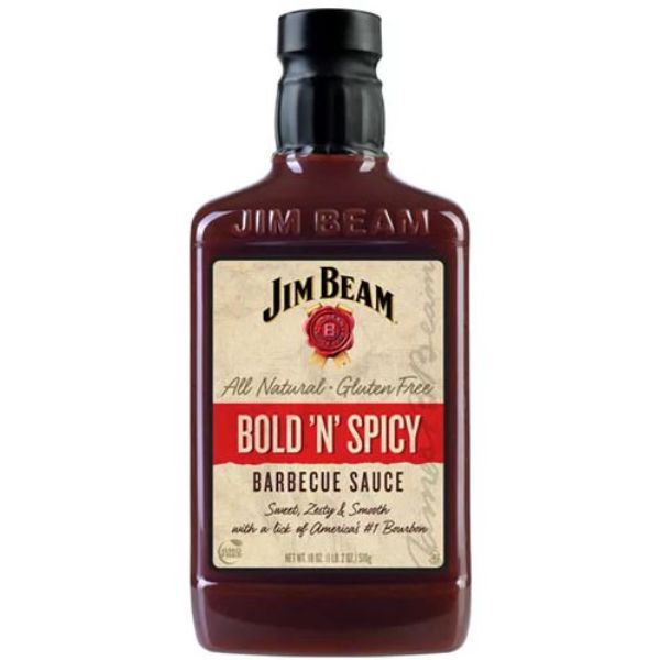 Picture of Jim Beam KHRM00362602 18 oz BBQ Bold N Spicy Sauce