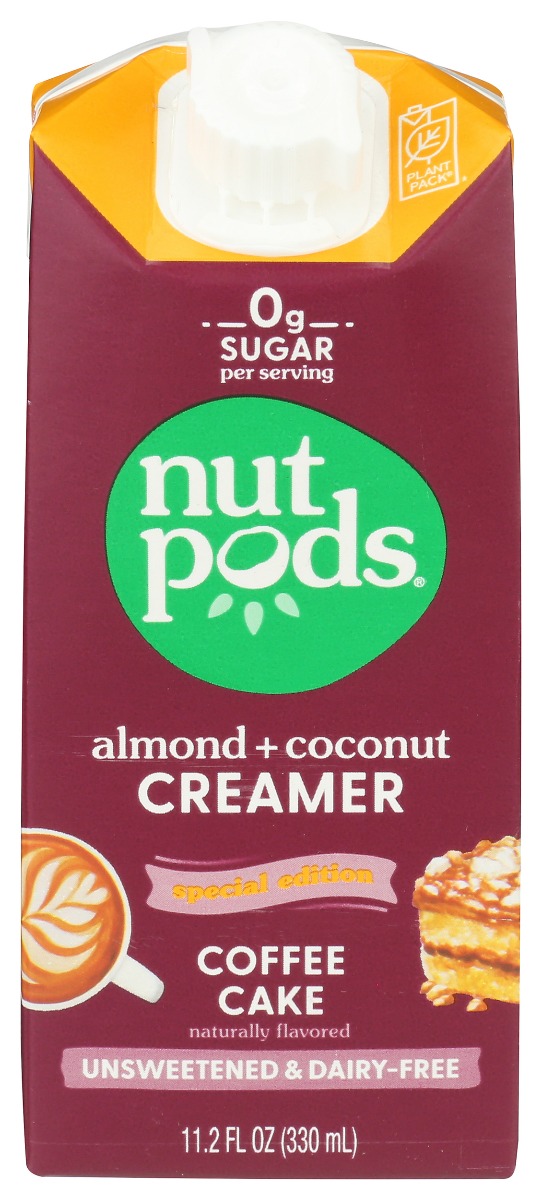 Picture of Nutpods KHRM00405903 11.2 fl oz Creamer Unsweetened Coffee Cake