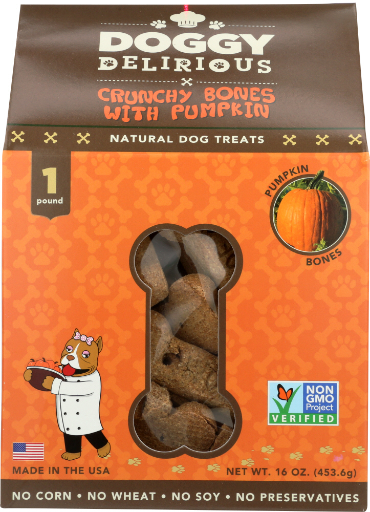 Picture of Doggy Delirious KHFM00287530 Dog Bone Pumpkin - 16 oz